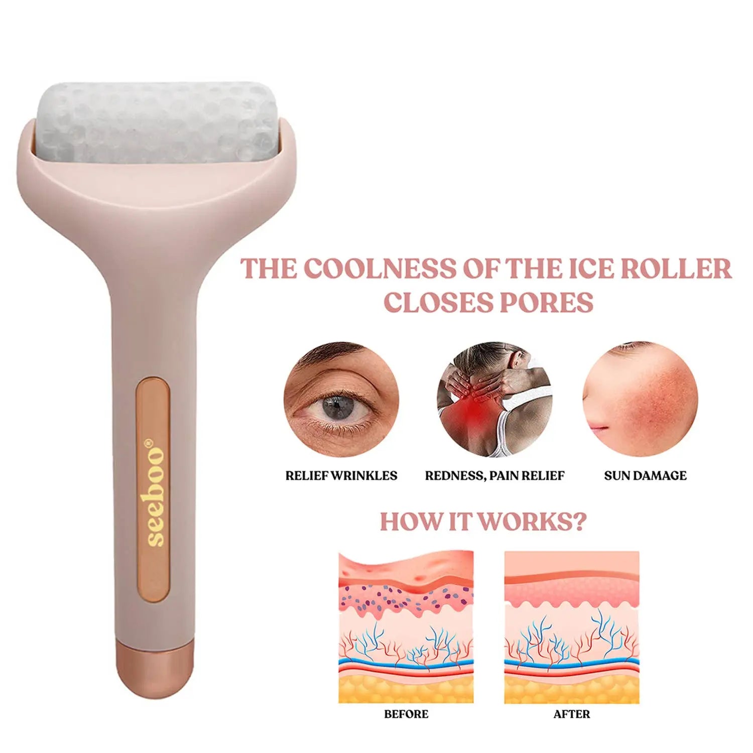 UNWIND FACIAL ICE ROLLER seeboo