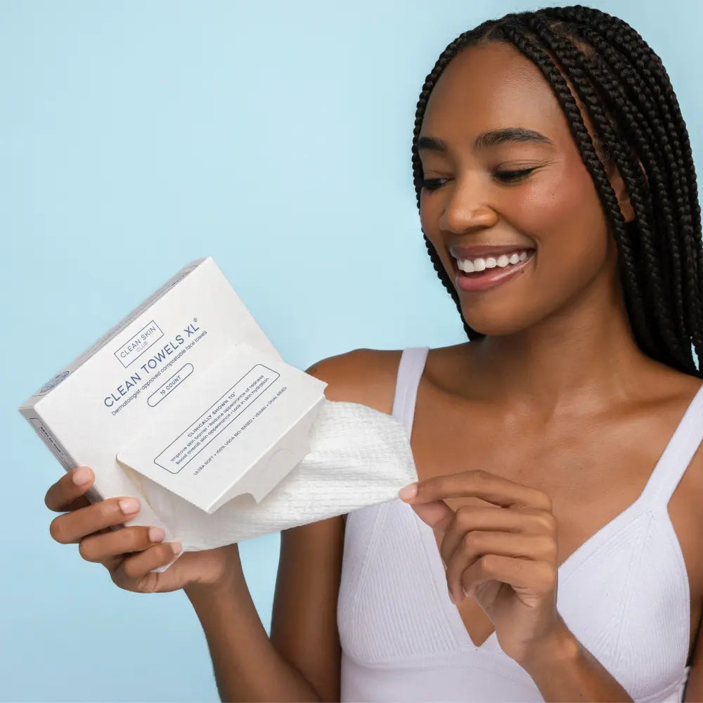 Clean Towels XL™ Travel, Disposable Face Towels, 10 Count Clean Skin Club
